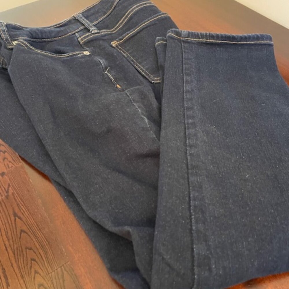 Banana Republic Slim-Fit High Mid Dark Blue Jeans –new -  Size  25/12